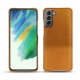 Coque cuir Samsung Galaxy S21 FE - Or Maïa ( Pantone 871C ) 