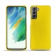 Lederschutzhülle Samsung Galaxy S21 FE - Jaune fluo