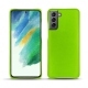 Coque cuir Samsung Galaxy S21 FE - Vert fluo