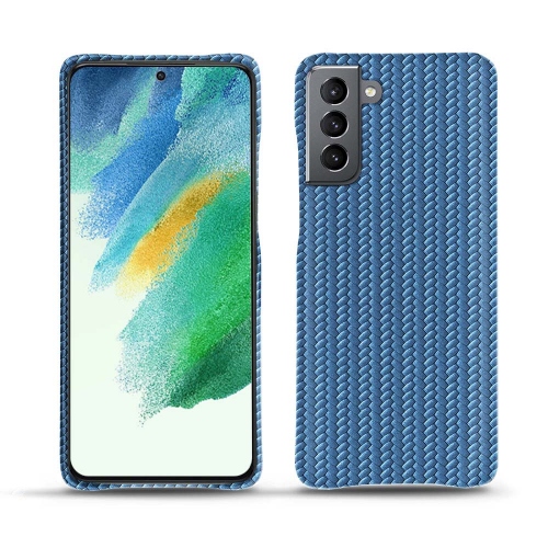 Une coque cuir de qualité pour le Samsung Galaxy S21 FEAbaca ishia ( Pantone #395775 ) 