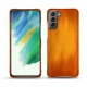 Capa em pele Samsung Galaxy S21 FE - Orange Patine