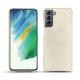 Custodia in pelle Samsung Galaxy S21 FE - Blanc escumo