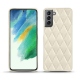 Custodia in pelle Samsung Galaxy S21 FE - Blanc escumo - Couture