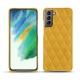 Custodia in pelle Samsung Galaxy S21 FE - Jaune soulèu - Couture