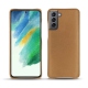 Capa em pele Samsung Galaxy S21 FE - Beige Veggie