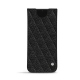 Capa em pele Samsung Galaxy S21 FE - Ebène - Couture ( Sleek P C12 - Black ) 