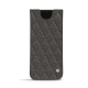 Capa em pele Samsung Galaxy S21 FE - Anthracite - Couture ( Pantone 424C ) 