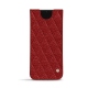 Samsung Galaxy S21 FE leather pouch - Tomate - Couture ( Pantone 187C ) 
