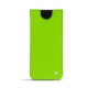 Pochette cuir Samsung Galaxy S21 FE - Vert fluo