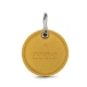 Leather key ring - Mimosa ( Pantone #b39437 ) 