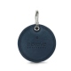 Leather key ring - Jean vintage ( Roughtcut - Pantone 285U  ) 