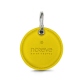 Leather key ring - Jaune fluo ( Pantone #c9ff57 ) 