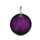 Leather key ring - Violet Patine