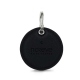 Leather key ring - Noir élégant  ( Noir / Black ) 