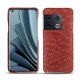 Coque cuir OnePlus 10 Pro - Autruche ciliegia