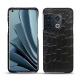 Capa em pele OnePlus 10 Pro - Crocodile nero