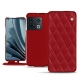 Funda de piel OnePlus 10 Pro - Rouge - Couture ( Nappa - Pantone 199C ) 