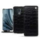 Housse cuir OnePlus 10 Pro - Crocodile nero