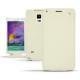 Capa em pele Samsung SM-N910 Galaxy Note 4  - Blanc ( Nappa - White ) 