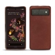 Google Pixel 6 leather cover - Passion vintage ( Glutton - Red ) 
