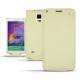 Funda de piel Samsung SM-N910 Galaxy Note 4  - Ivoire ( Sleek P C12 - White ) 