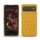 가죽 커버 Google Pixel 6 - Jaune soulèu - Couture