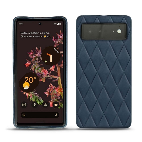 Funda trasera de cuero para el Google Pixel 6Jean vintage - Couture ( Pantone #2f414f  ) 