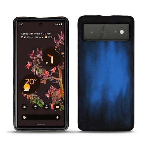 Lederrückwand für Google Pixel 6Bleu Patine