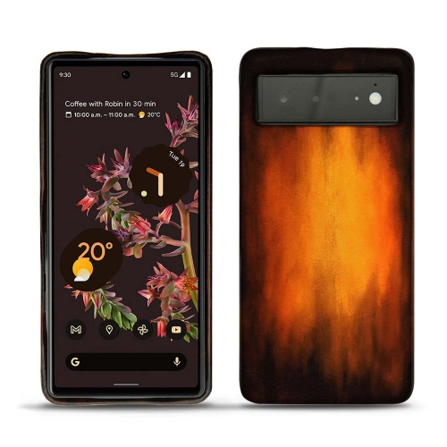 谷歌Pixel 6的皮革后盖Fauve Patine