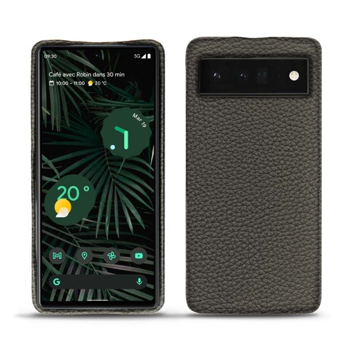 Leather back covers for Google Pixel 6 ProAnthracite ( Pantone #41403c ) 