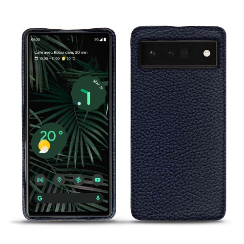 Lederrückseitenbezüge für Google Pixel 6 ProCobalt ( Pantone #2b253f ) 