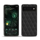 Google Pixel 6 Pro leather cover - Noir - Couture ( Nappa - Black ) 