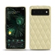 Capa em pele Google Pixel 6 Pro - Beige - Couture ( Nappa - Pantone 7502C ) 
