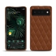 Custodia in pelle Google Pixel 6 Pro - Marron - Couture ( Nappa - Pantone 1615C ) 