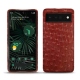 Google Pixel 6 Pro leather cover - Autruche ciliegia