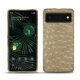 Coque cuir Google Pixel 6 Pro - Autruche desert