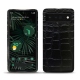 Google Pixel 6 Pro leather cover - Crocodile nero
