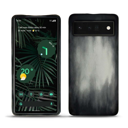 Capas de couro para Google Pixel 6 ProGris Patine