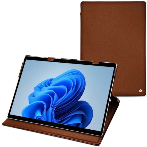 Microsoft Surface Pro 9 : opta per una custodia in pelle chic Marron ( Nappa - Pantone #8B4720 ) 