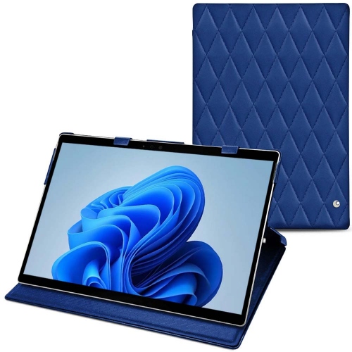 Microsoft Surface Pro 9 : opta per una custodia in pelle chic Bleu océan - Couture ( Nappa - Pantone #15458a) 