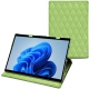Custodia in pelle Microsoft Surface Pro 8 - Vert olive - Couture ( Nappa - Pantone 578U ) 