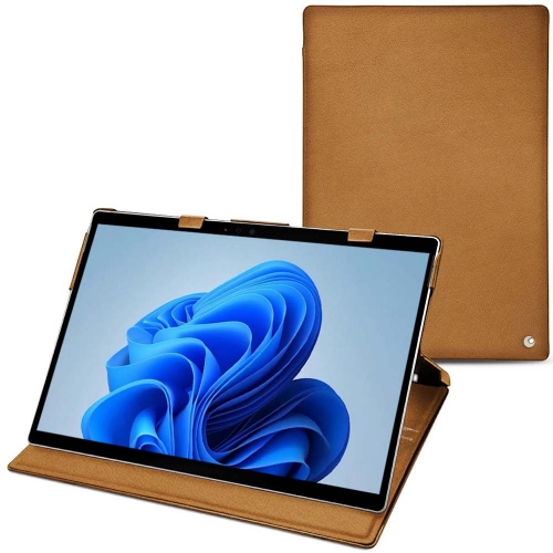 Microsoft Surface Pro 9 : opt for a chic leather caseCastan esparciate ( Pantone #824F2A )