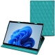 Microsoft Surface Pro 8 leather case - Bleu fluo - Couture
