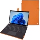 Custodia in pelle Microsoft Surface Pro8 - Orange ( Nappa - Pantone 1495U ) 
