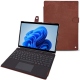Microsoft Surface Pro 8 leather case - Passion vintage ( Glutton - Red ) 