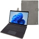 Housse cuir Microsoft Surface Pro 8 - Acier vintage ( Pantone 403C ) 