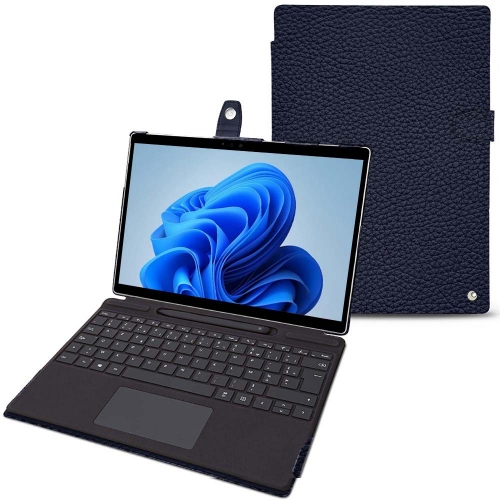 Housse en cuir de haute qualité pour Microsoft Surface Pro 8Cobalt ( Pantone #2b253f ) 
