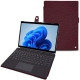 Microsoft Surface Pro 8 leather case - Lie de vin ( Pantone 5115C ) 