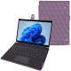 Microsoft Surface Pro 8 leather case - Lilas - Couture ( Nappa - Pantone 2645U ) 