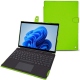 Microsoft Surface Pro 8 leather case - Vert fluo
